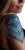 Blue Geometric Tattoo Vinyl Car Decal Sticker – Waterproof & UV-Resistant 8"