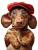 Dachshund In Cap V2 Vinyl Car Decal Sticker – Waterproof & UV-Resistant 8"