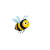Cartoon Bee V10 Vinyl Car Decal Sticker – Waterproof & UV-Resistant 8"