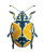 Colorful Cake Beetle Vinyl Car Decal Sticker – Waterproof & UV-Resistant 8"