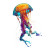 Colourful Jellyfish Vinyl Car Decal Sticker – Waterproof & UV-Resistant 8"