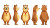 Cartoon Bear Sheet Vinyl Car Decal Sticker – Waterproof & UV-Resistant 8"