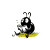 Bookworm Beetle Vinyl Car Decal Sticker – Waterproof & UV-Resistant 8"