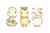 Cute Mascot Trio Vinyl Car Decal Sticker – Waterproof & UV-Resistant 8"