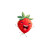 Happy Strawberry Vinyl Car Decal Sticker – Waterproof & UV-Resistant 8"