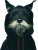 Scruffy Terrier Hoodie Vinyl Car Decal Sticker – Waterproof & UV-Resistant 8"
