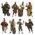 Stylized Medieval Vendors Vinyl Car Decal Sticker – Waterproof & UV-Resistant 8"
