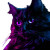 Bioluminescent Alien Cat Vinyl Car Decal Sticker – Waterproof & UV-Resistant 8"