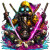 Radioactive Gamer Avatar Vinyl Car Decal Sticker – Waterproof & UV-Resistant 8"