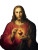 Sacred Heart Jesus V4 Vinyl Car Decal Sticker – Waterproof & UV-Resistant 8"