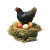 Black Hen Hatching Vinyl Car Decal Sticker – Waterproof & UV-Resistant 8"