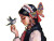 Asian Girl With Bird Vinyl Car Decal Sticker – Waterproof & UV-Resistant 8"