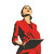 Hispanic Business Woman Vinyl Car Decal Sticker – Waterproof & UV-Resistant 8"