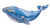 Glass Whale Vinyl Car Decal Sticker – Waterproof & UV-Resistant 8"