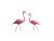 Flamingos On Beach Vinyl Car Decal Sticker – Waterproof & UV-Resistant 8"