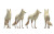 Stylized Wolf Render Vinyl Car Decal Sticker – Waterproof & UV-Resistant 8"