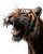 Roaring Tiger V43 Vinyl Car Decal Sticker – Waterproof & UV-Resistant 8"