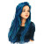 Blue-Haired Girl V2 Vinyl Car Decal Sticker – Waterproof & UV-Resistant 8"