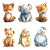 Cute Baby Animals Vinyl Car Decal Sticker – Waterproof & UV-Resistant 8"