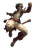 Leaping Axe Warrior Vinyl Car Decal Sticker – Waterproof & UV-Resistant 8"