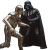 Golden Darth Vader Vinyl Car Decal Sticker – Waterproof & UV-Resistant 8"