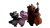 Dancing Bear Family Vinyl Car Decal Sticker – Waterproof & UV-Resistant 