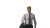 Joyful Office Man Vinyl Car Decal Sticker – Waterproof & UV-Resistant 8"