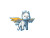 Flying Winged Dog Vinyl Car Decal Sticker – Waterproof & UV-Resistant 8"