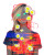Whimsical Bohemian Woman Vinyl Car Decal Sticker – Waterproof & UV-Resistant 8"