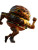 Sprinting Cheeseburger Vinyl Car Decal Sticker – Waterproof & UV-Resistant 8"