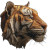 Maple Leaf Tiger Vinyl Car Decal Sticker – Waterproof & UV-Resistant 8"