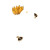 Sunflowers And Bees Vinyl Car Decal Sticker – Waterproof & UV-Resistant 8"