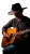 Sad Cowboy Guitarist V2 Vinyl Car Decal Sticker – Waterproof & UV-Resistant 8"