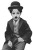 Young Chaplin Vinyl Car Decal Sticker – Waterproof & UV-Resistant 8"