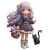 Whimsical Lavender Girl Vinyl Car Decal Sticker – Waterproof & UV-Resistant 8"