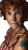 Elderly Redhead Portrait Vinyl Car Decal Sticker – Waterproof & UV-Resistant 8"
