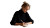 Blond Woman Writing Vinyl Car Decal Sticker – Waterproof & UV-Resistant 8"