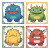 Colorful Square Monsters Vinyl Car Decal Sticker – Waterproof & UV-Resistant 8"