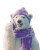 Happy Polar Bear V3 Vinyl Car Decal Sticker – Waterproof & UV-Resistant 8"