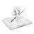 Chibi Artist Sketching Vinyl Car Decal Sticker – Waterproof & UV-Resistant 8"