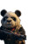 Panda Warriors Ready Vinyl Car Decal Sticker – Waterproof & UV-Resistant 8"