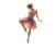 Ballerina Practicing Vinyl Car Decal Sticker – Waterproof & UV-Resistant 8"