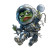 Chibi Baby Warrior Vinyl Car Decal Sticker – Waterproof & UV-Resistant 8"