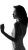 Ethereal Noir Silhouette Vinyl Car Decal Sticker – Waterproof & UV-Resistant 8"