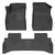 Husky Liner Floor Liner 95161 WeatherBeater; Molded Fit; Raised Ridge; Black; Thermoplastic Elastomer; 3 Piece