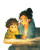 Boy Explaining To Mom Vinyl Car Decal Sticker – Waterproof & UV-Resistant 8"