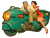 Retro-Future Couple Vinyl Car Decal Sticker – Waterproof & UV-Resistant 8"