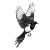 Magpie Tattoo Vinyl Car Decal Sticker – Waterproof & UV-Resistant 8"