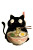 Kawaii Cat Ramen V2 Vinyl Car Decal Sticker – Waterproof & UV-Resistant 8"