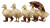 Fluffy Ducklings Parade Vinyl Car Decal Sticker – Waterproof & UV-Resistant 8"